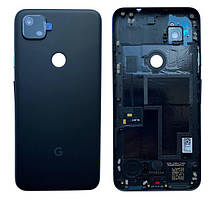 Задня кришка Google Pixel 4A, чорна, зі склом камери