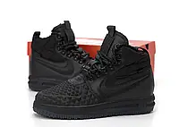 Мужские термо кроссовки Nike Lunar Force 1 Duckboot черные