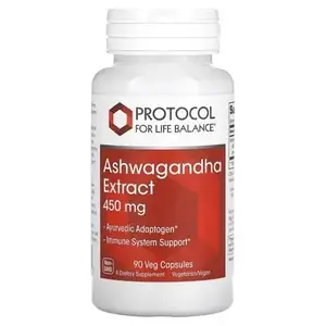 Екстракт кореня ашвагандха Protocol for Life Balance Ashwagandha 450 мг 90 капс.