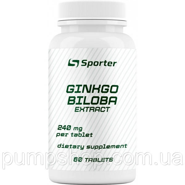 Гінкго Білоба Sporter Ginkgo Biloba 240 мг 60 таб.