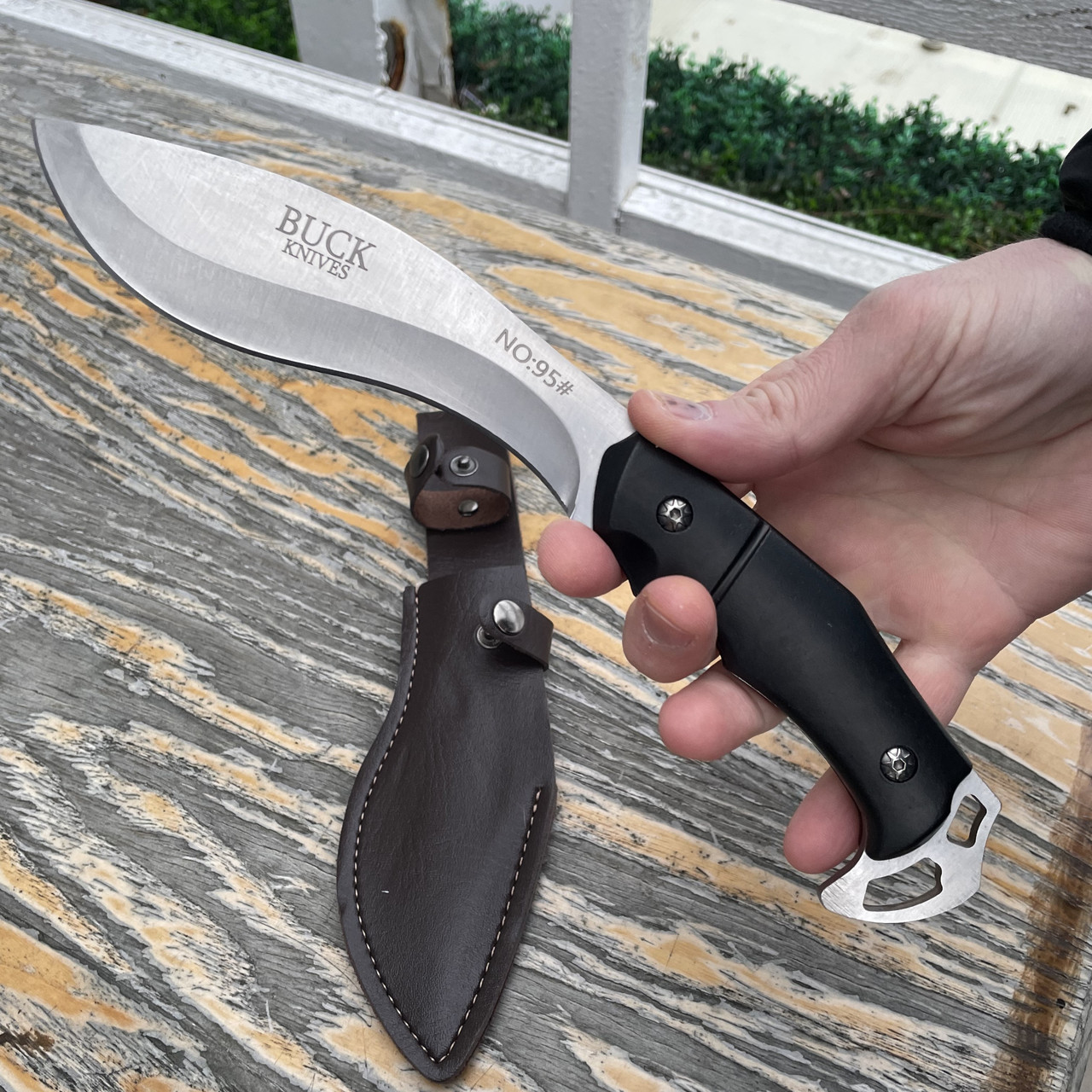 Ніж туристичний Кукрі #4660 сталь 65х13 Gorillas BBQ KN183