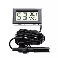 Термометр з гігрометром та датчиком, цифровий YS-12