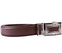 Чоловічий ремінь зі штучної шкіри під штани 301160 коричневий, фото 2