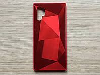 Samsung Galaxy Note 10 Plus чехол (бампер, накладка) Red красный, 3D рисунок, глянец, пластик