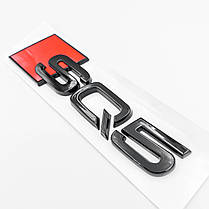 Емблема наліпка SQ5 AUDI (Ауди) - Чорний глянець 142х36 мм, фото 3