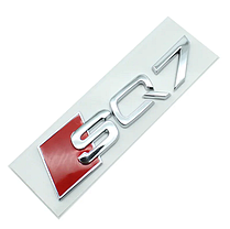 Емблема наліпка SQ7 AUDI (Ауди) - Хром 142х36 мм, фото 5