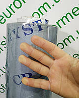 Пленка силиконовая ПВХ на стол 1500 мкм (1,5 мм), ширина 0.8 м. Гибкое стекло.