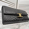 Шкіряний жіночий гаманець на кнопці Celine, фото 9