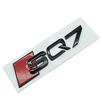 Емблема наліпка SQ7 AUDI (Ауди) - Чорний глянець 142х36 мм, фото 5