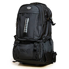 Рюкзак туристичний Power In Eavas 1085 об'єм 45 л чорний нейлон 55 х 32 х 25 см