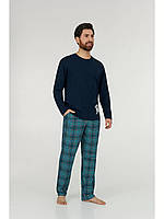 Мужская пижама брюки хлопок Ellen MPK 0880/03/01 темно-бирюзовый S