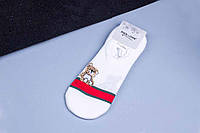 Носки чешки, женские короткие носки, махровая стопа, белые