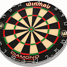Фірмовий набір для гри в дартс-мішень зі справжнього сизалю Diamond Winmau Англія з дротиками, фото 5