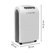Осушувач повітря Trotec TTK 100 E до 90 м², 30 літрів, фото 2
