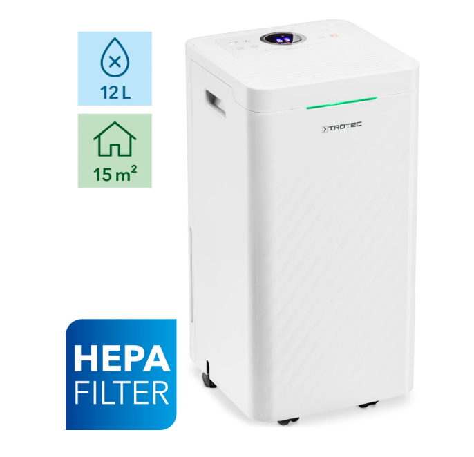 Осушувач повітря Trotec TTK 27 HEPA, до 15 м², 12 літрів