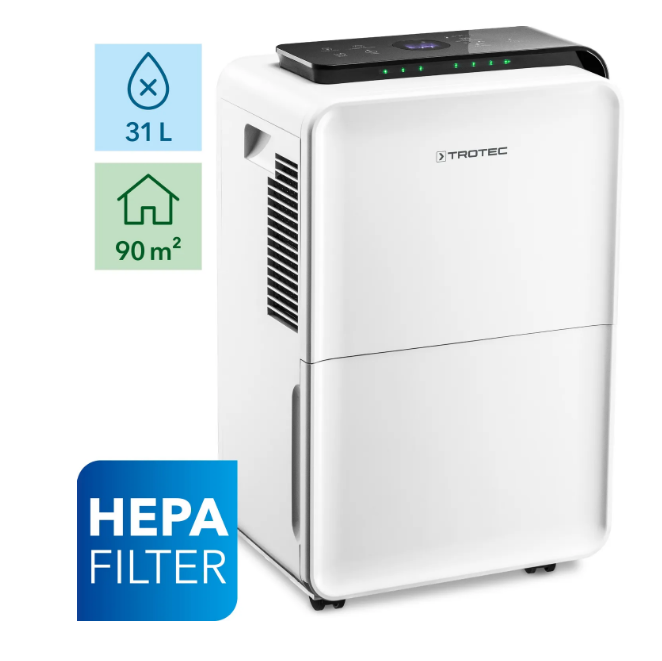 Осушувач повітря Trotec TTK 99 HEPA, до 90 м², 31 літрів