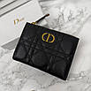 Складаний жіночий шкіряний гаманець Dior, фото 3