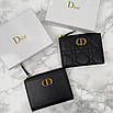 Складаний жіночий шкіряний гаманець Dior, фото 4
