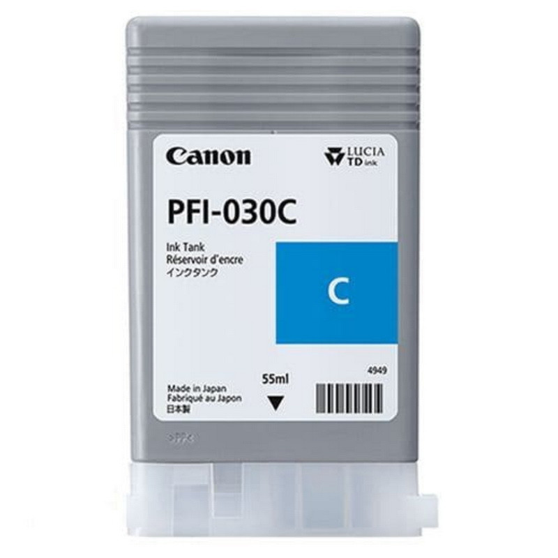 Картридж Canon PFI-030C Cyan 55 мл для плоттера TM-240/ TM-340 (3490C001AA)