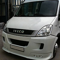 Накладка на передний бампер (под покраску) для Iveco Daily 2006-2014 гг.