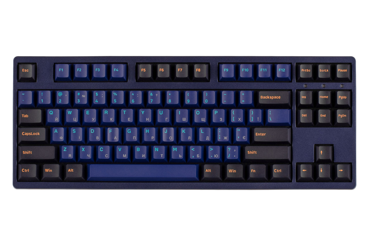 Akko Клавіатура механічна 3087 DS Horizon 87Key, CS Orange V2, USB-A, EN/UKR, No LED, Blue
