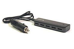 Автомобільний зарядний пристрій PowerPlant UB-860 5xUSB:12-24V, 7.2A (SC230044)