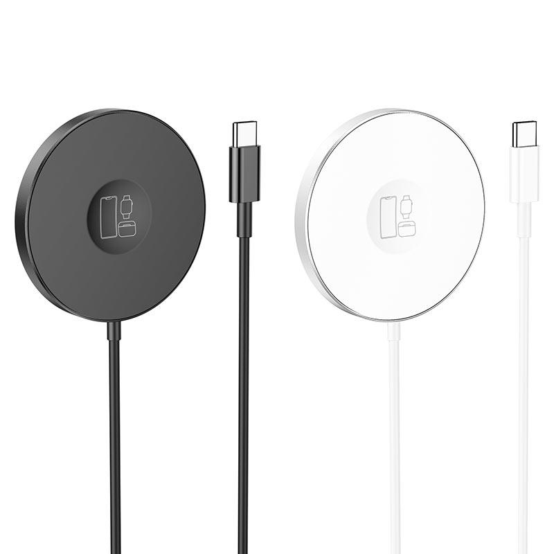 Бездротовий зарядний пристрій Hoco CW41 Delight 3-in-1 15W, White (777089)