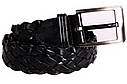 Чоловічий ремінь з натуральної шкіри під штани 304923 чорний, фото 2