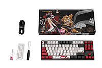 Varmilo Клавиатура механическая VEM87 Beijing Opera 87Key, EC V2 Violet, USB-A, EN/UKR, White Led, Черный