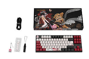 Varmilo Клавіатура механічна VEM87 Beijing Opera 87Key, EC V2 Violet, USB-A, EN/UKR, White Led, Чорний