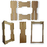 Рамка для стільникового меду під рамку 435x145 мм по 6 шт. з боковим пропилом, фото 5