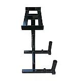 Стійка під млинці гантелі 2грифа профіль 40х40 мм А397-40x40-2Г підставка для дисків W_2166, фото 2