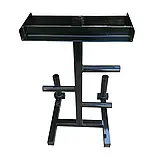 Стійка під млинці гантелі 2грифа профіль 40х40 мм А397-40x40-2Г підставка для дисків W_2166, фото 3