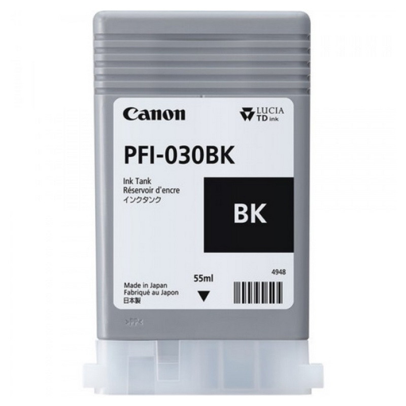 Картридж Canon PFI-030 Bk Black 55 мл для плоттера TM-240/ TM-340 (3489C001AA)