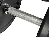 Штанга + гантелі STRONG Набір 140 кг диски з покриттям пластик гриф прямий + вигнутий W_2176, фото 7