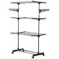 Сушарка для підлоги Bonro B19 пересувна органайзер на коліщатках для білизни W_2181