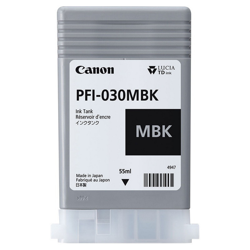 Картридж Canon PFI-030 MBk Matte Black 55 мл для плоттера TM-240/ TM-340 (3488C001AA)