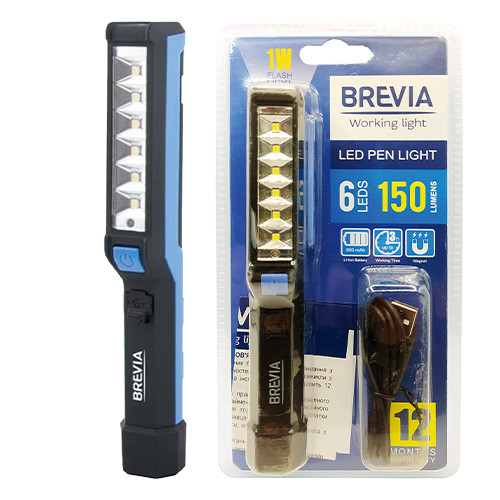 Ліхтар інспекційний LED Bravia 6SMD+1W LED, 150 Lm, 900 mAh / переноска для СТО