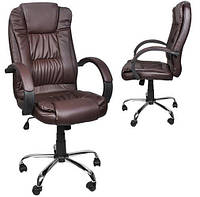Офисное кресло MALATEC 8985 коричневое D_2193