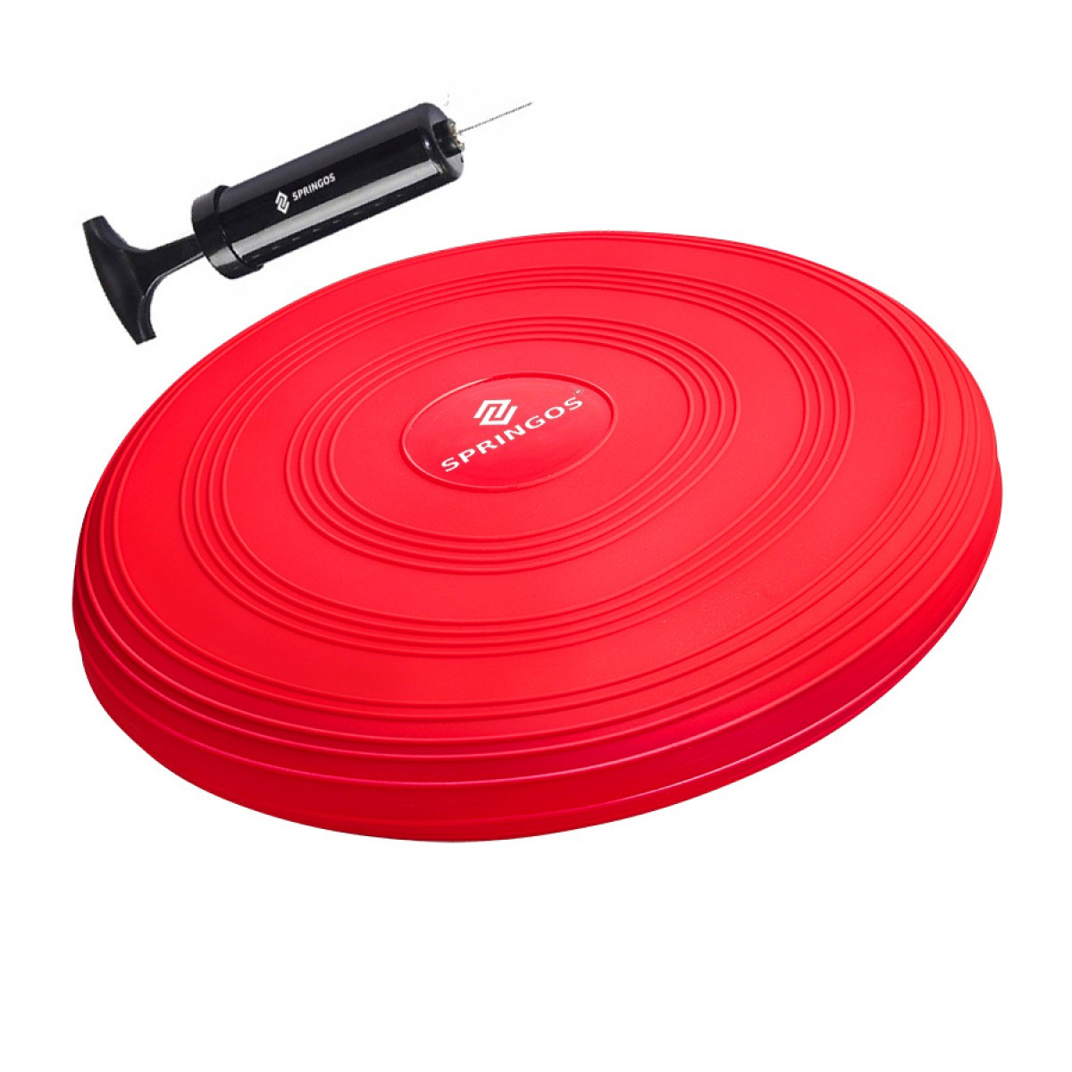 Балансувальна подушка (сенсомоторна) масажна Springos PRO FA0085 Red W_1672, фото 1