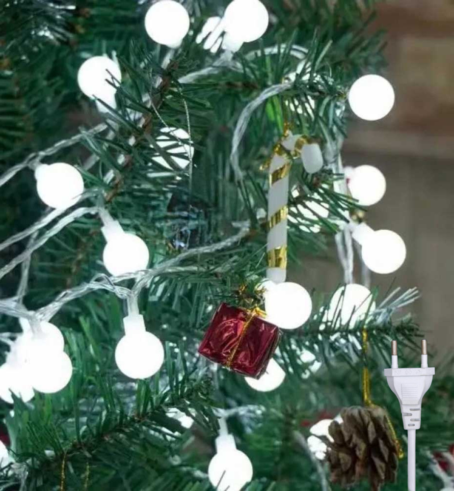 Світлодіодна гірлянда "Кульки" 20 LED, 5м + перехідник, 220V, IP44 Білий
