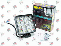 Фара дополнительная LED 105х105х40 (Д/В/Ш) 27W ближний свет NIKEN 16 LED