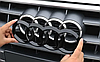 Передня емблема AUDI (Ауді) A1 (8X) 2010-2018, A4 (B7) 2004-2008 - Чорний глянець 263x87 мм, фото 8