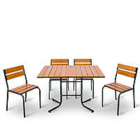 Набор для дачи стол и стулья "Рио плюс" Тик от Mix-Line