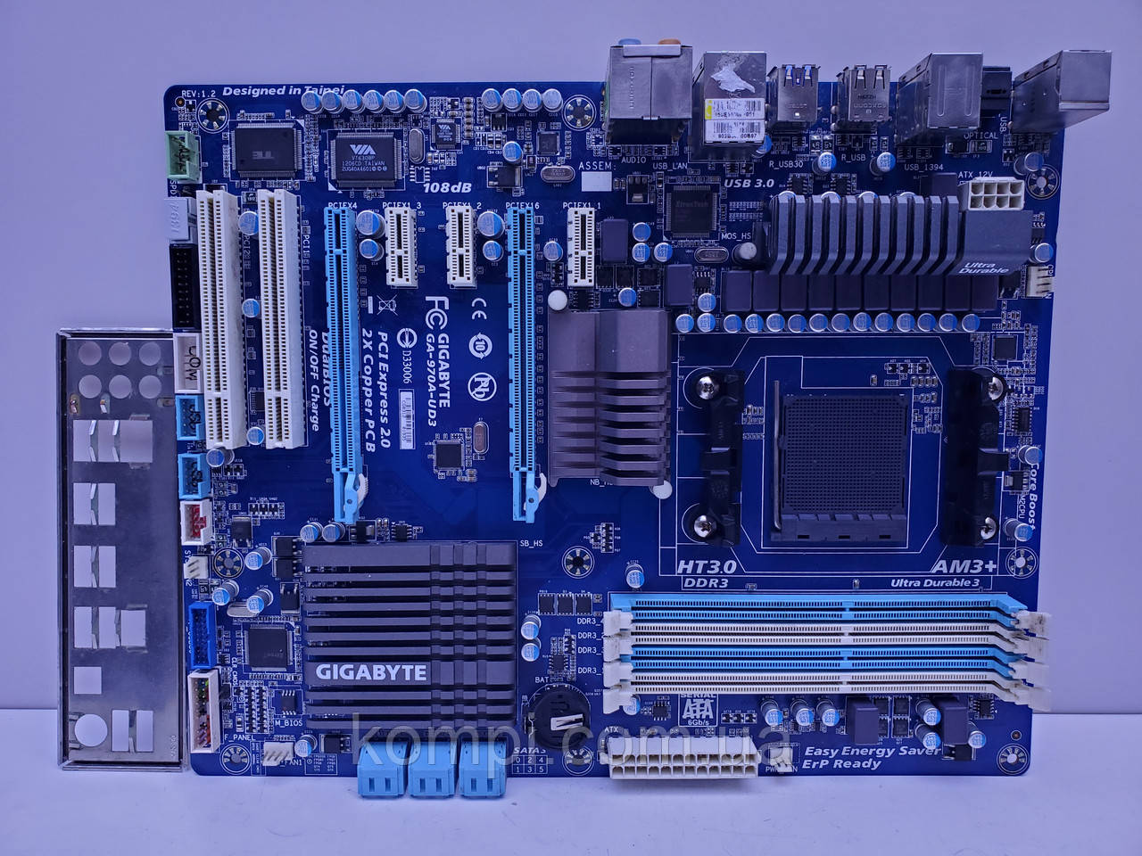 Материнська плата sAM3+ GIGABYTE GA-970A-UD3 (Soket AM3+,DDR3,AMD FX,б/у)