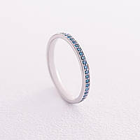 Золотое кольцо с голубыми бриллиантами 226991121 LOVE-SHOPE