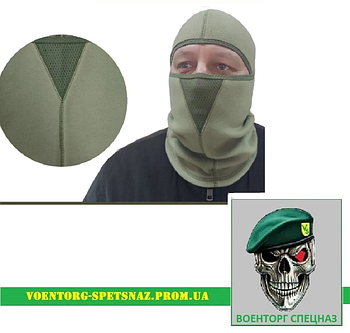 Балаклава зимова флісова "Тор" олива