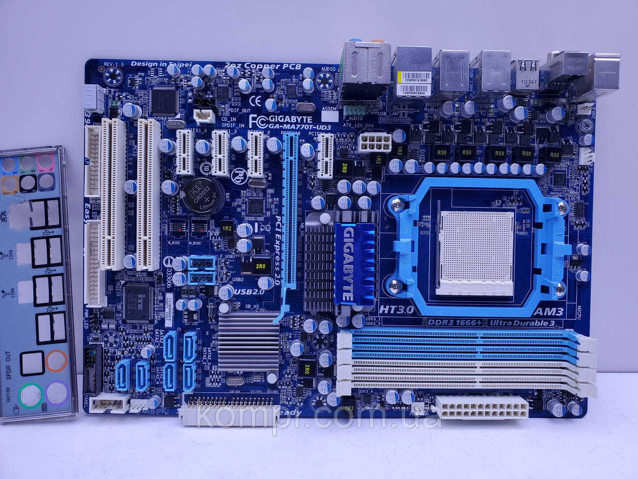 Материнська плата sAM3 Gigabyte GA-MA770T-UD3 (Socket AM3,DDR3,б/у)