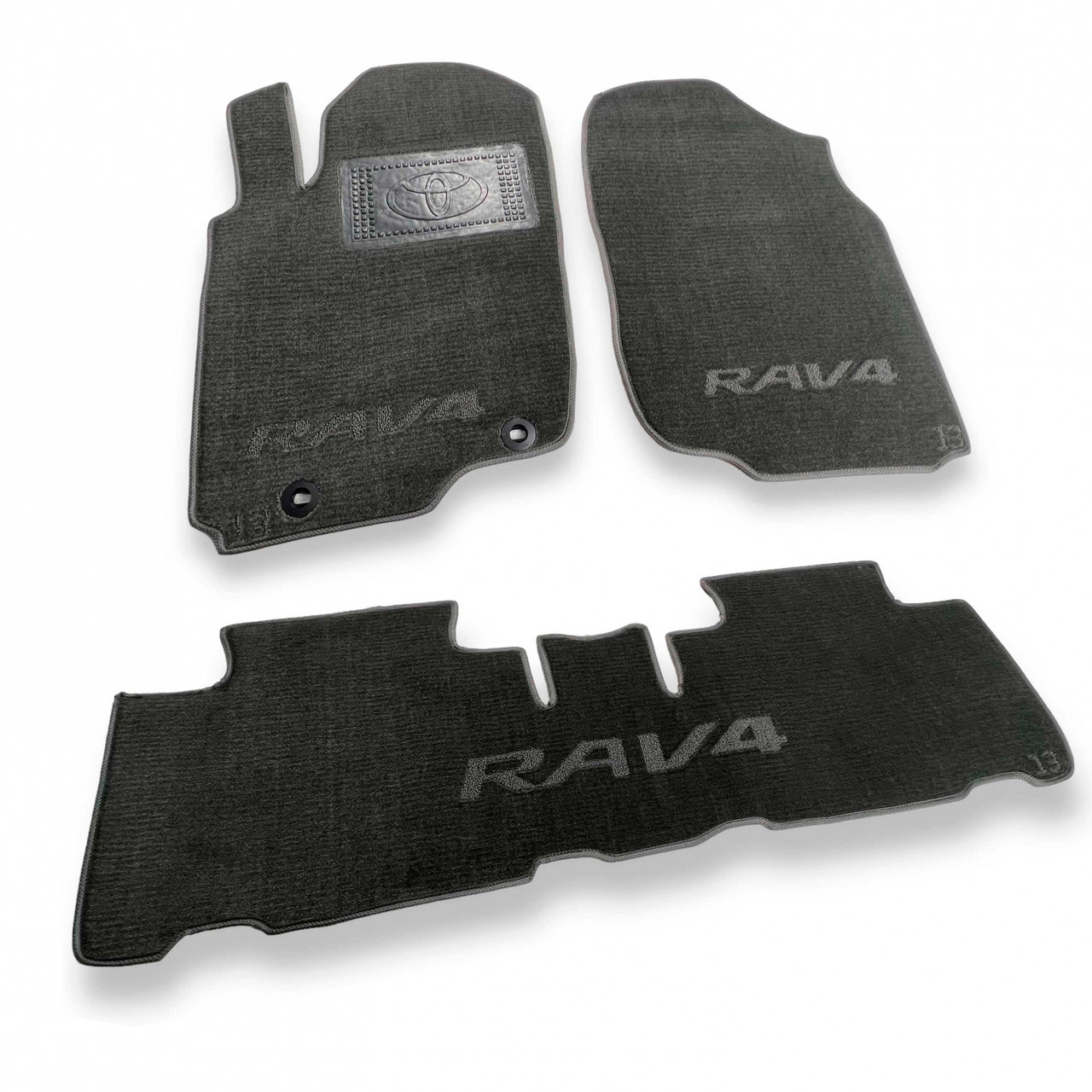Автокилимки ворсові в салон TOYOTA RAV-4 IV (2013-) комплект текстильних килимків для автомобіля