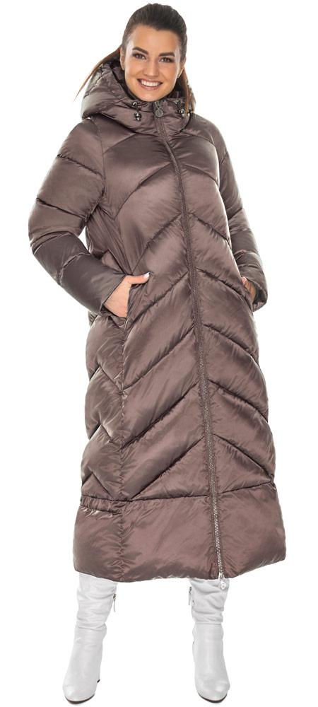 Куртка жіноча оригінальна в кольорі сепії модель 58968